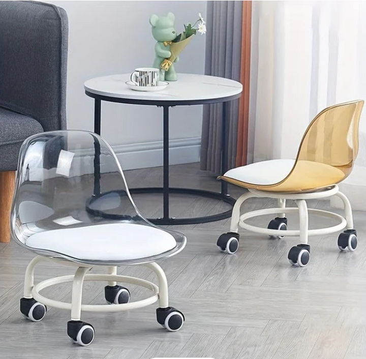 Acrylic 360° Rotatable Transparent Chair By GHARBAAR