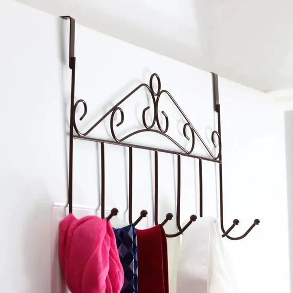 Over the Door Metal Hanger (7 Hooks)