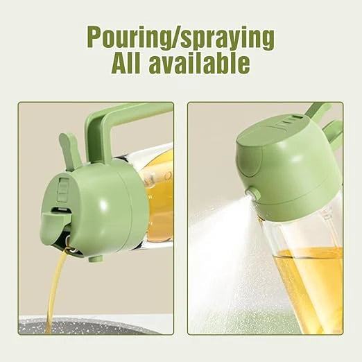 2-in-1 Glass Oil Dispenser and Sprayer