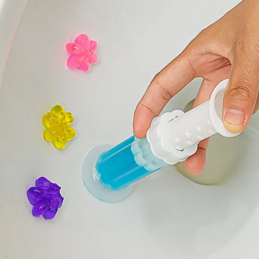 Freshener Toilet Cleaner Gel Flower Stamp