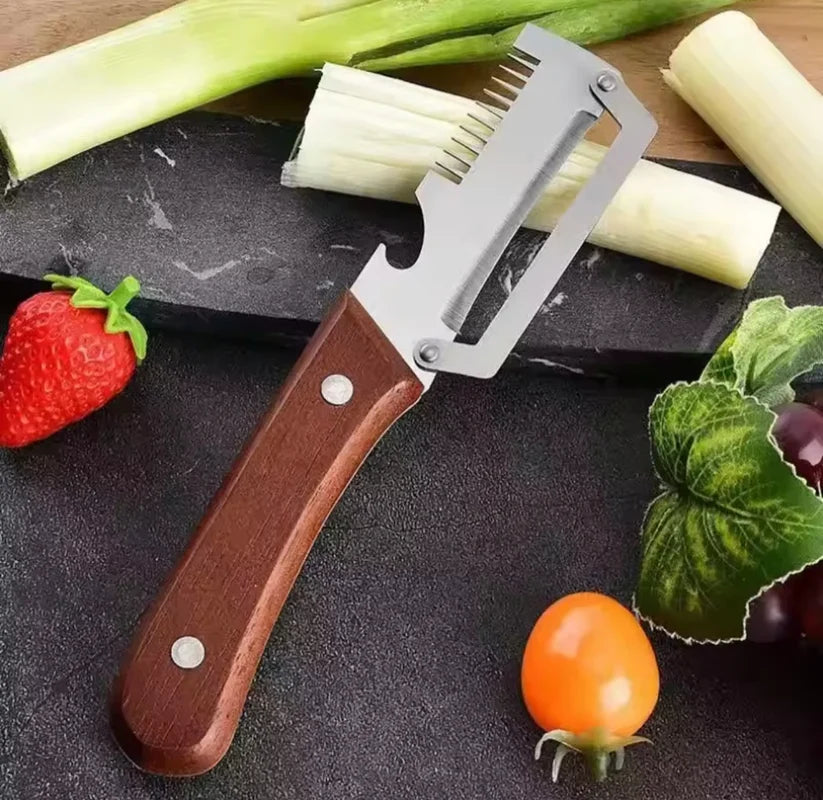 3 In 1 Vegetables Peeler With Wooden Handle