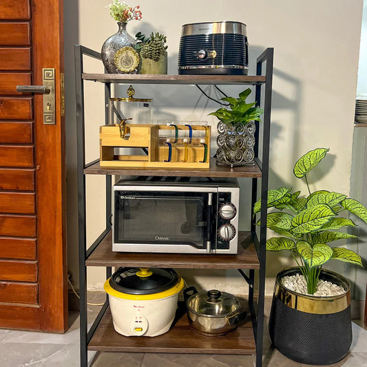 4 - Tier Multipurpose Microwave Stand by GHARBAAR